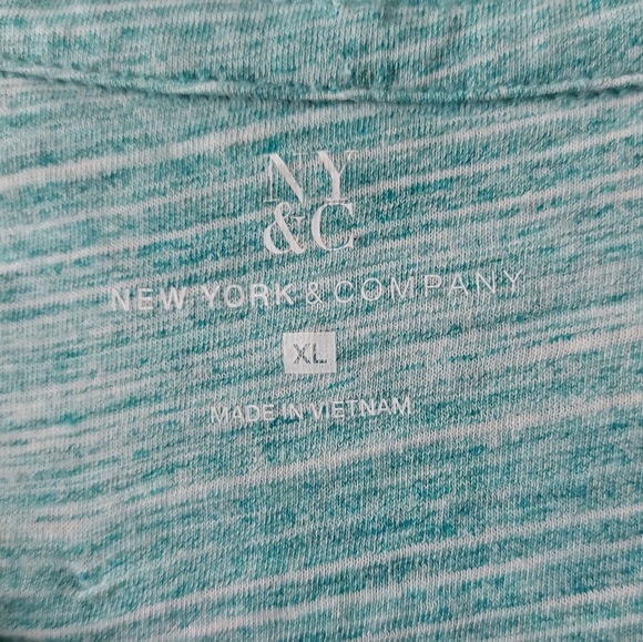 NY&C - Teal Button-Up Blouse - Picture 2 of 7